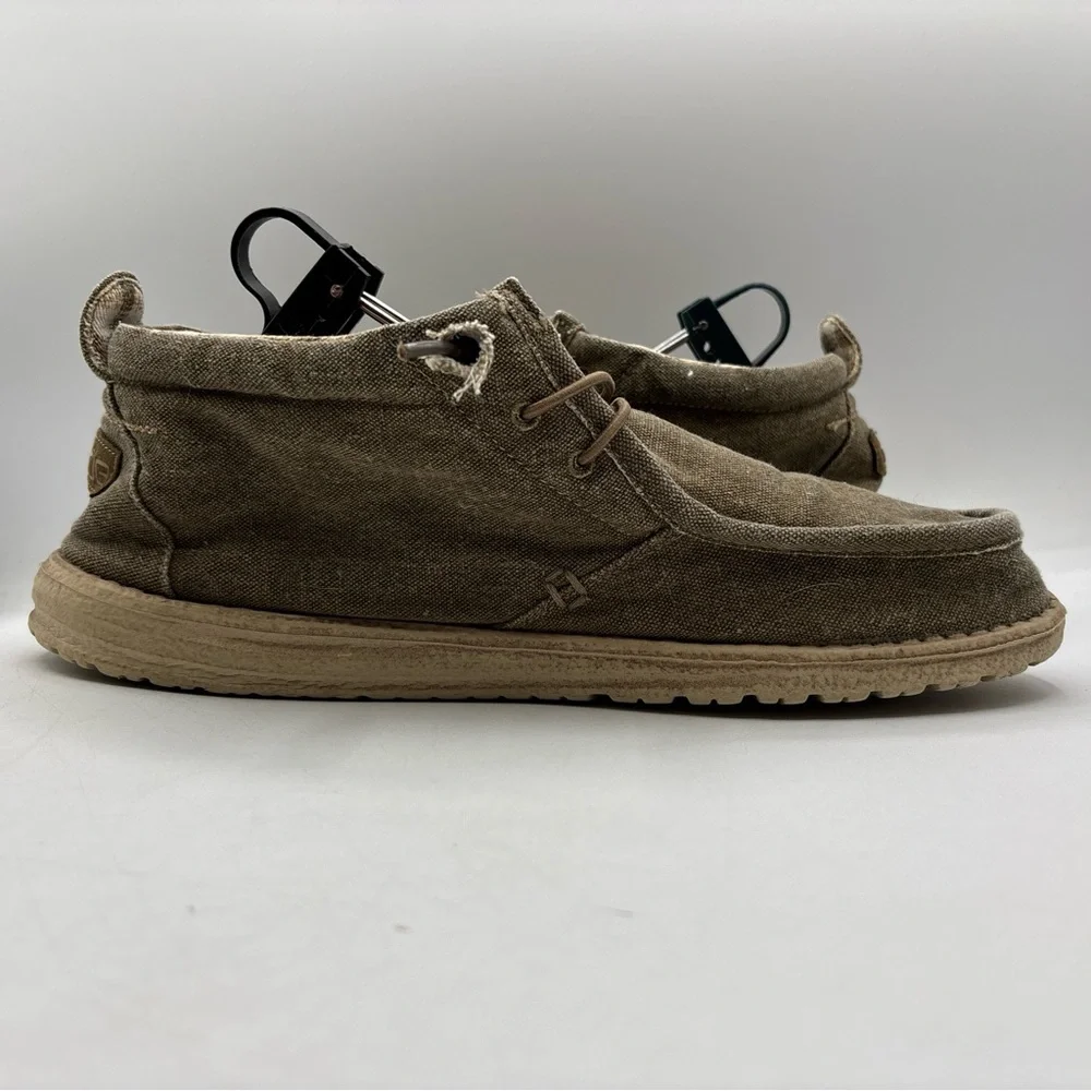 Hey Dude Conrad‎ L Mid Chukka Nut Brown Men’s Size 11 Lightweight Comfort Shoes